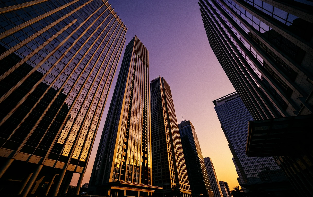 Bangkok Financial District Skyline