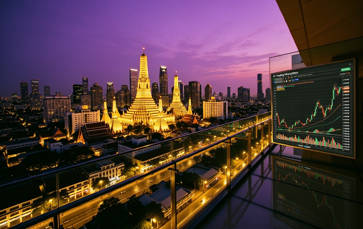 Bangkok Financial District at Dusk